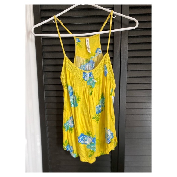 Aeropostale Floral Racerback Tank Top - Picture 1 of 2